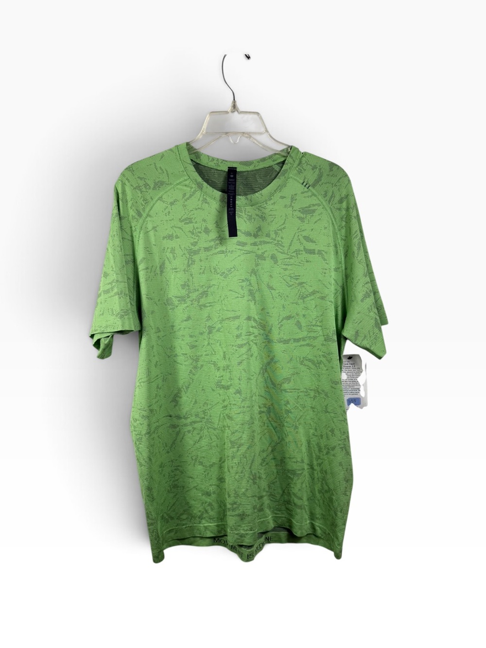 lululemon athletica Green Patterned Crew Tee